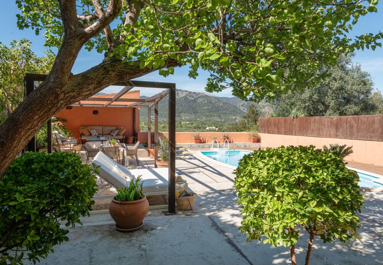 House in Moscari - Sunset Villa Can Calco - villa with pool, 5 bedrooms each with air-conditioning and bathroom en-suite