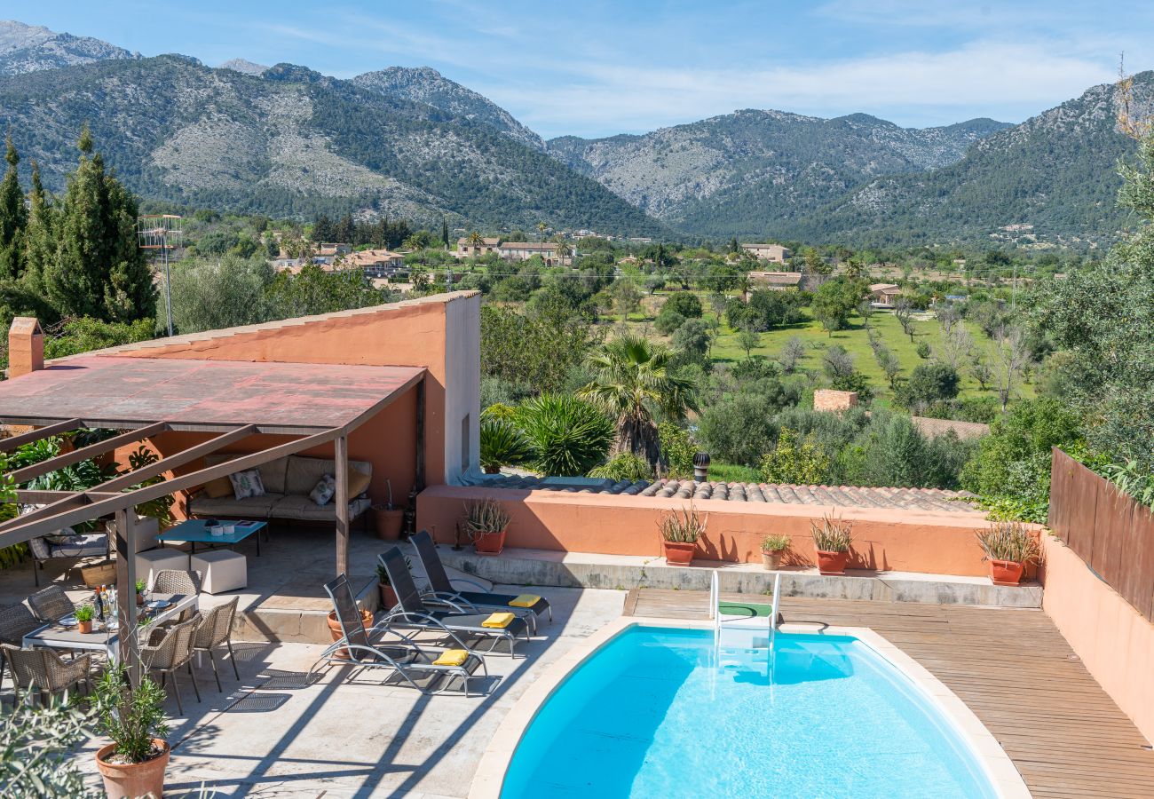 House in Moscari - Sunset Villa Can Calco - villa with pool, 5 bedrooms each with air-conditioning and bathroom en-suite