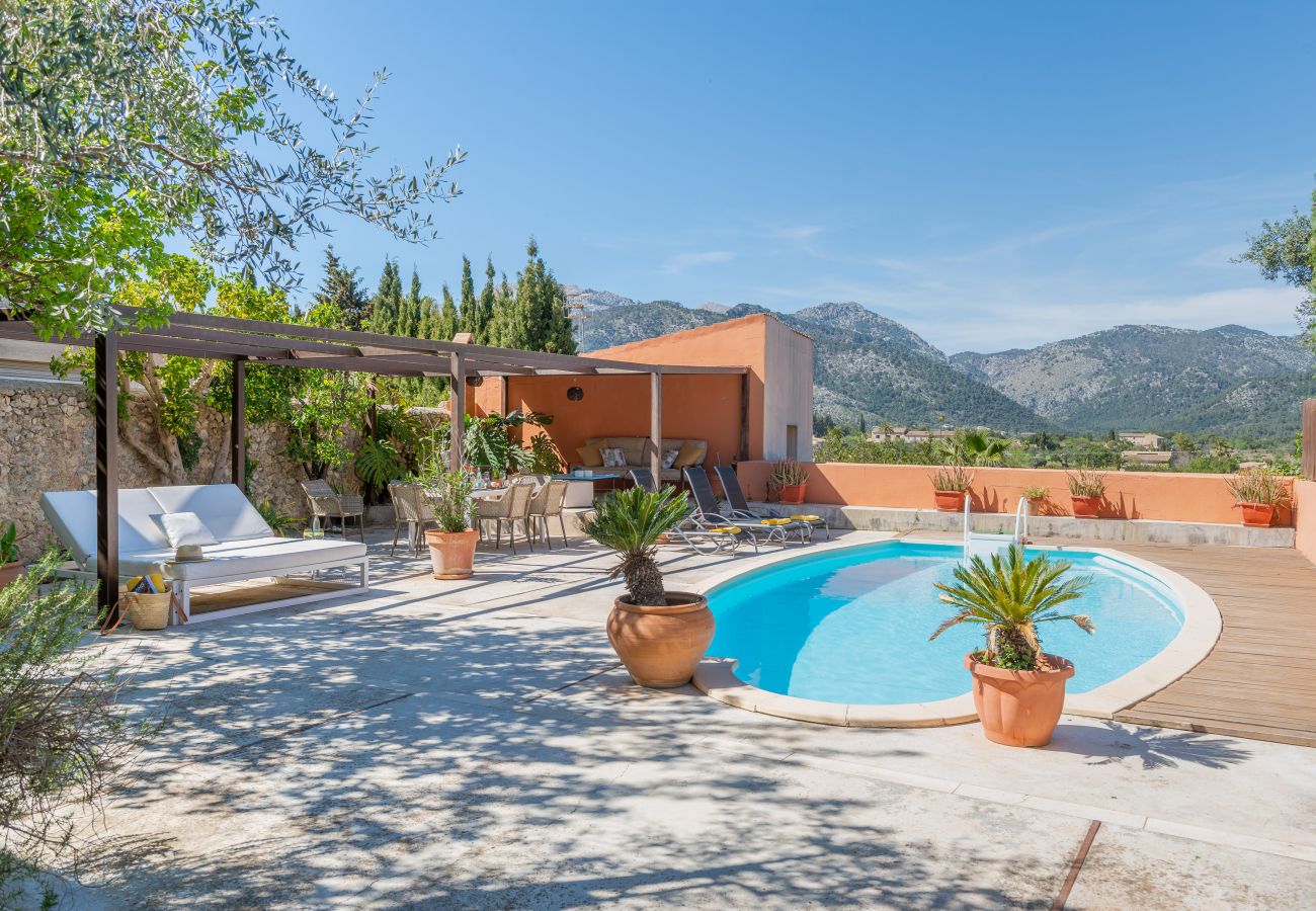 House in Moscari - Sunset Villa Can Calco - villa with pool, 5 bedrooms each with air-conditioning and bathroom en-suite