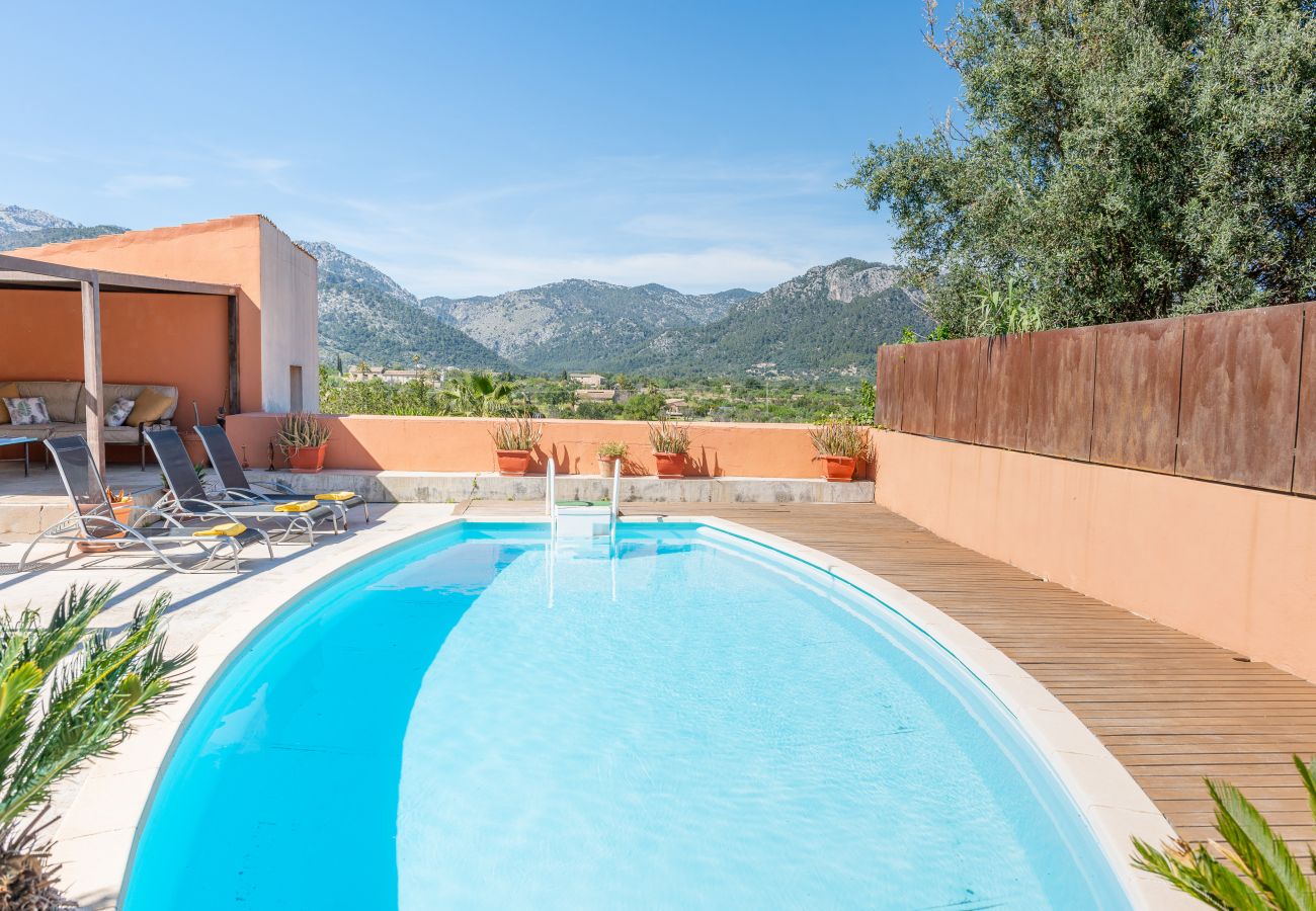 House in Moscari - Sunset Villa Can Calco - villa with pool, 5 bedrooms each with air-conditioning and bathroom en-suite