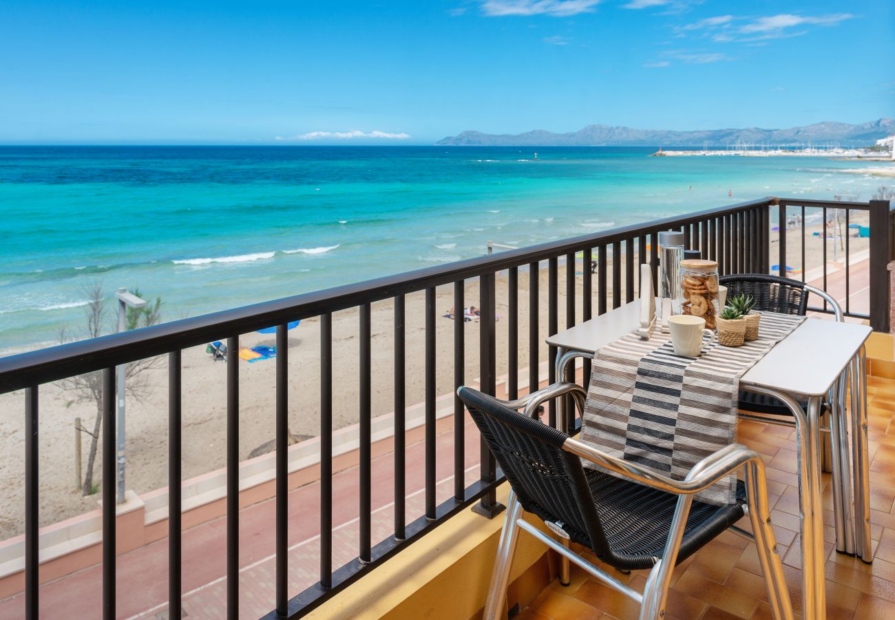 Apartment in Ca´n Picafort -  Sunset Apartment Sol y Mar - Frontline beach flat with Air Conditioning