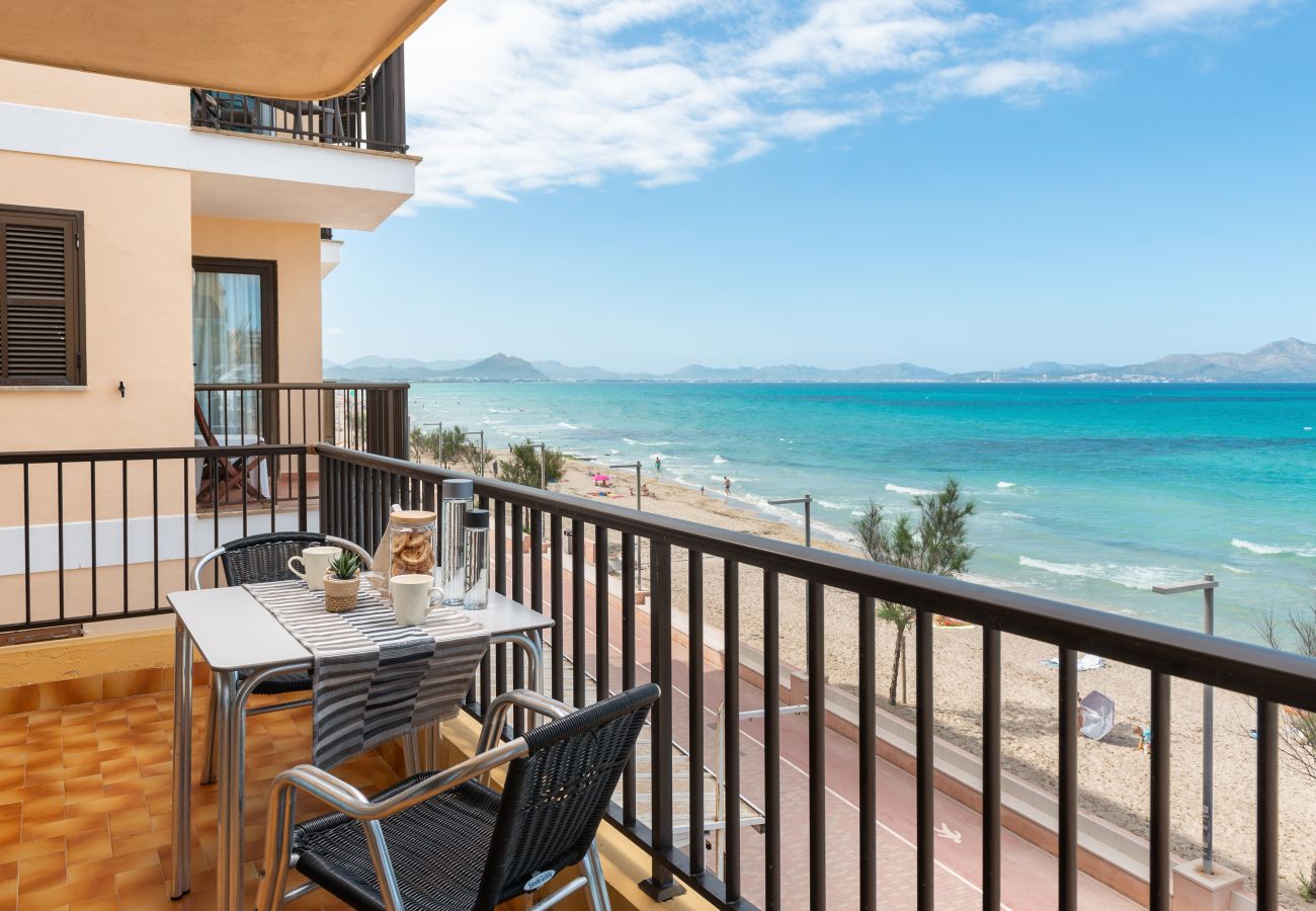 Apartment in Ca´n Picafort -  Sunset Apartment Sol y Mar - Frontline beach flat with Air Conditioning