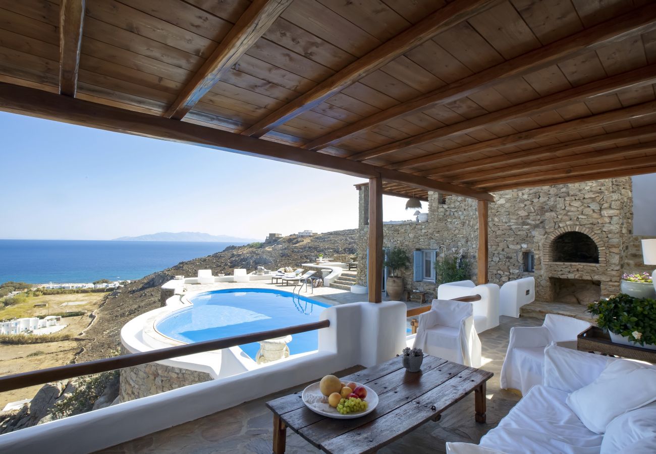 Villa in Mykonos - Villa Aerie - Sweeping sea views, eclectic style 