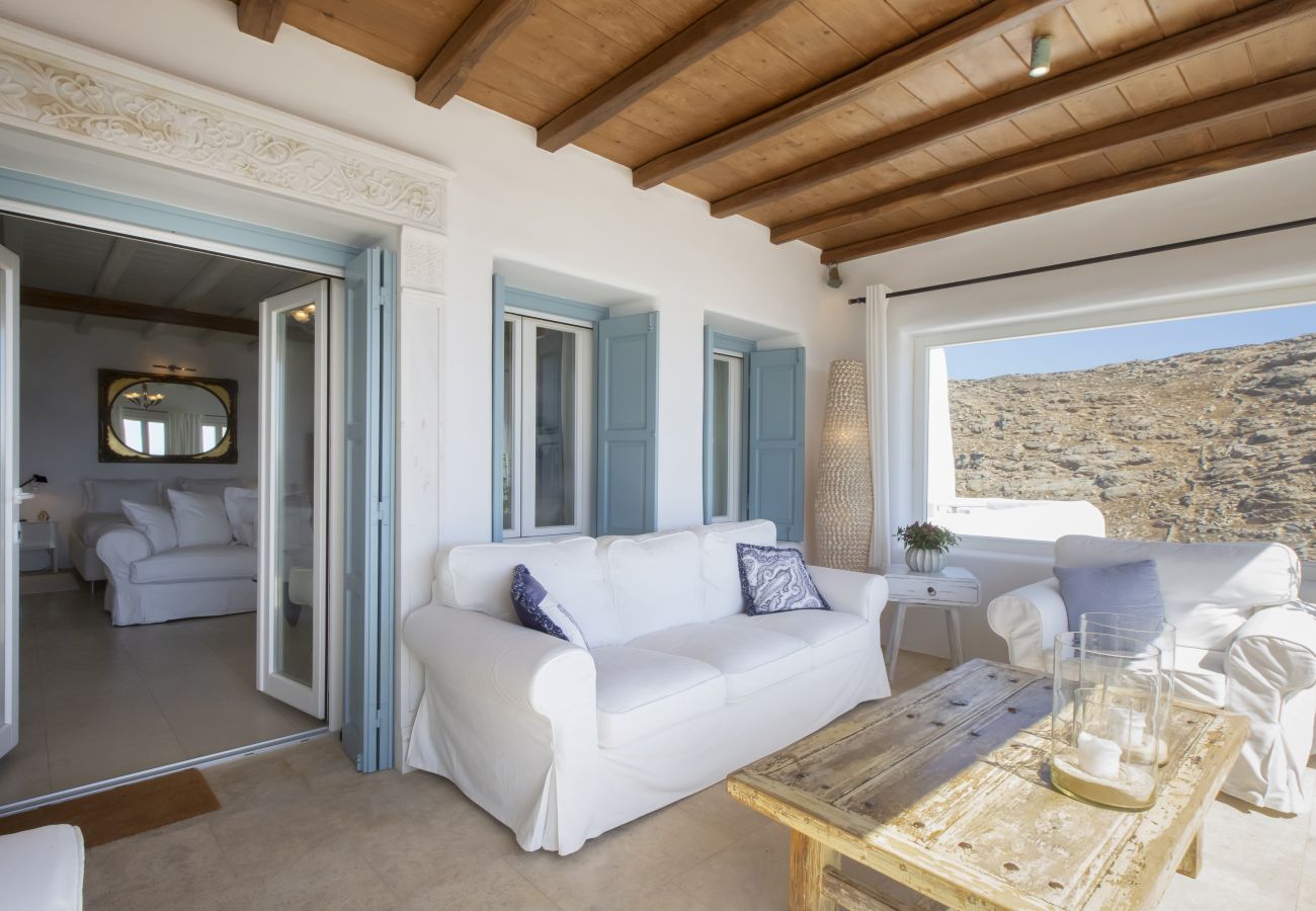 Villa in Mykonos - Villa Aerie - Sweeping sea views, eclectic style 