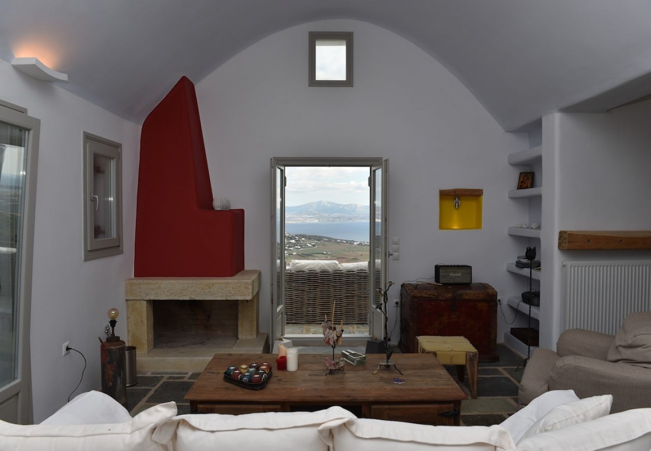 Villa in Naousa - Panoramic three villa complex with helipad 