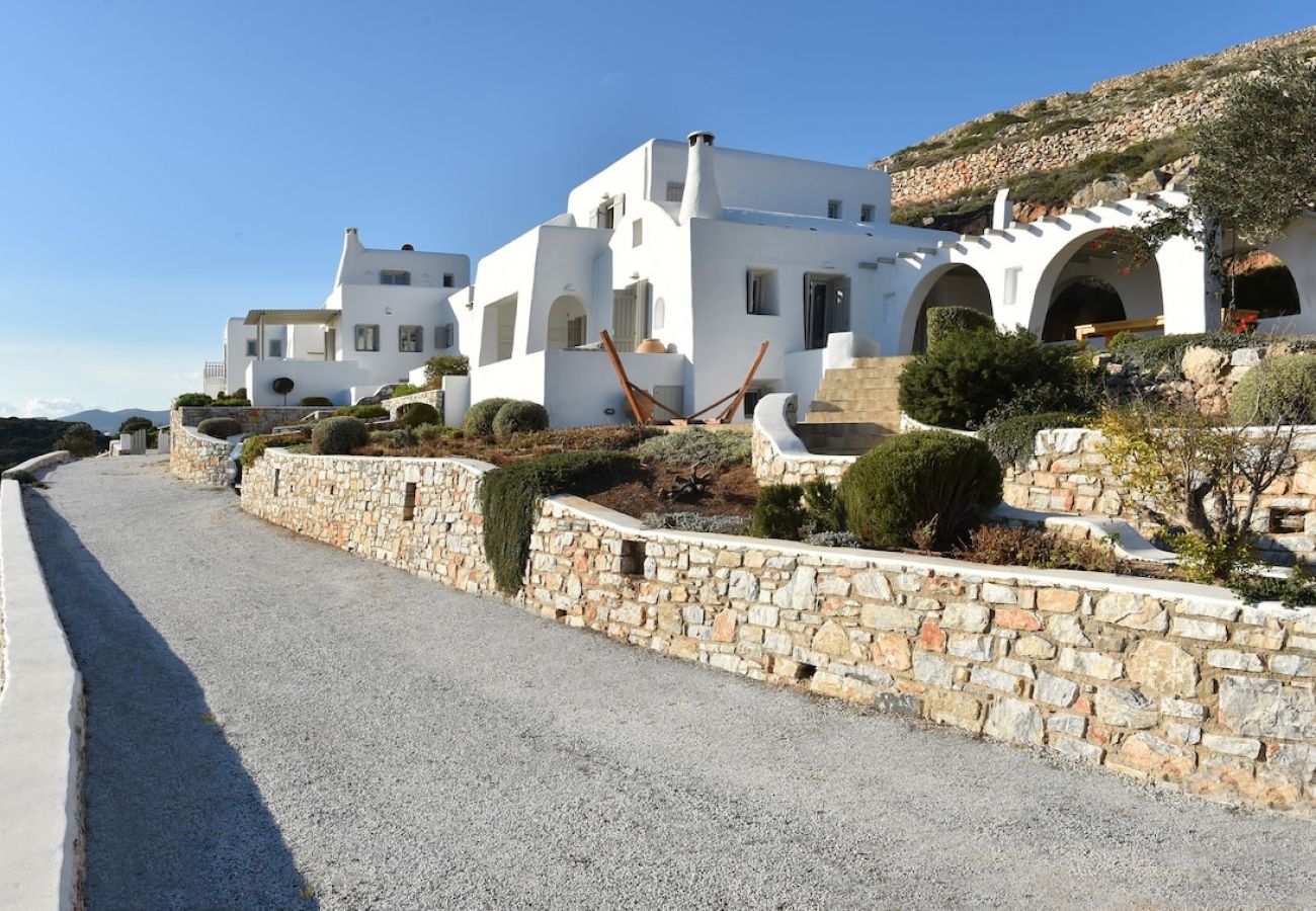 Villa in Naousa - Panoramic three villa complex with helipad 