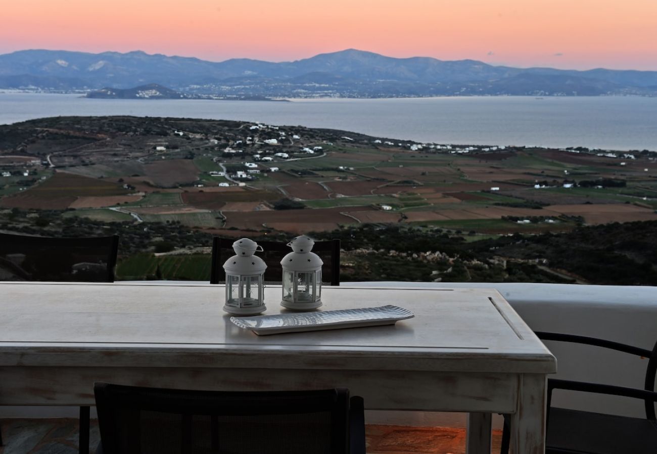 Villa in Naousa - Panoramic three villa complex with helipad 