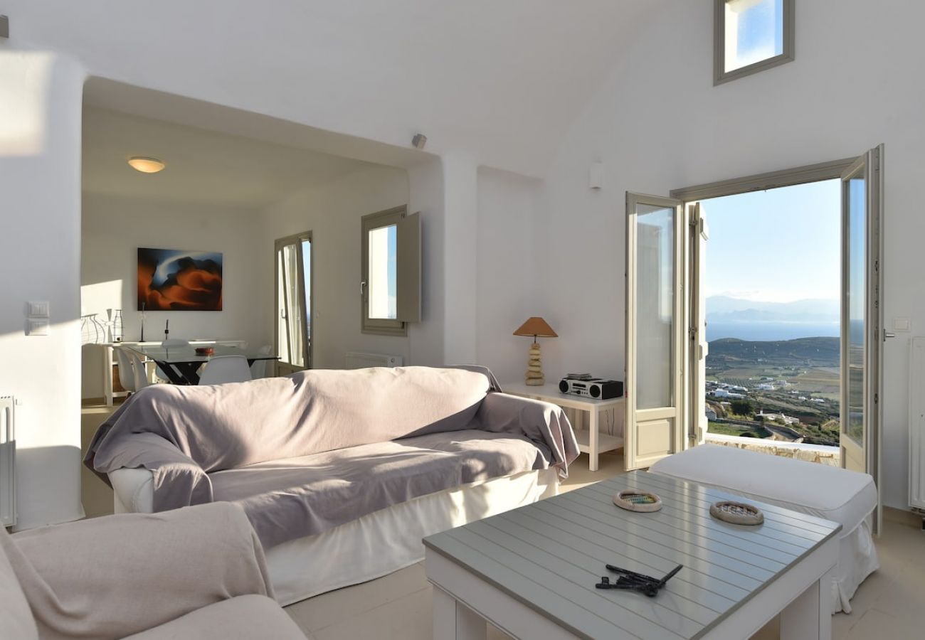 Villa in Naousa - Panoramic three villa complex with helipad 