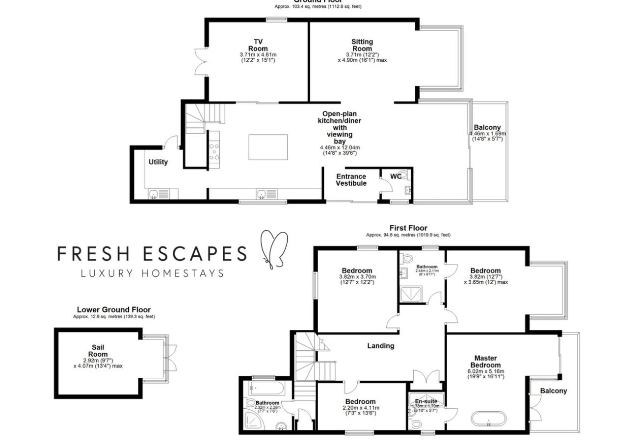 House in Kingswear - Two Guns - Stylish town house with stunning river views