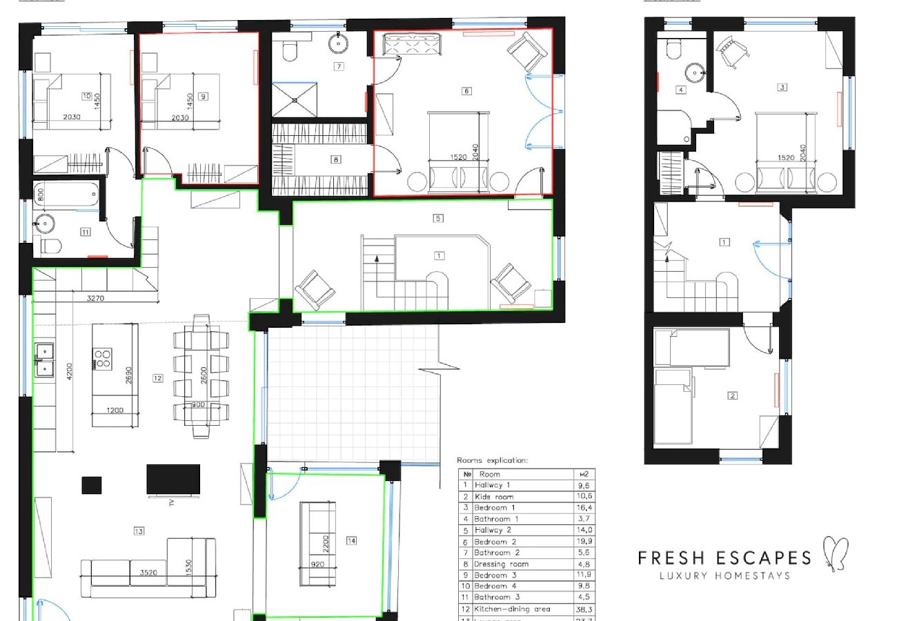 Fresh Escapes - The Curlews - Hot Tub - Views - Teignmouth - Floorplan