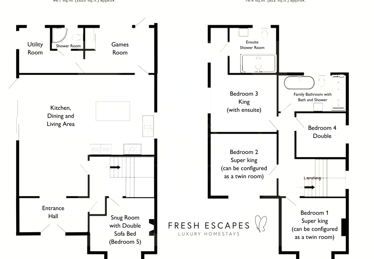 Fresh Escapes - Greenacre - Teignmouth - hot Tub - Sleeps 10 