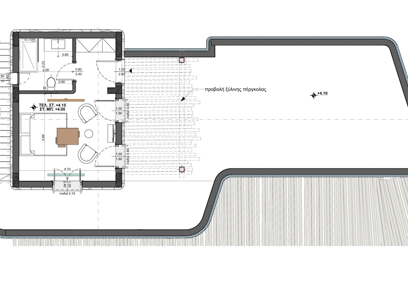 Villa in Aspro Chorio - Poolside Panorama: Coastal Luxury & Vistas