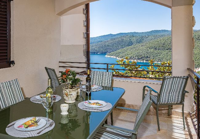 Apartment in Rabac - Lady M White - Balcony and Sea View